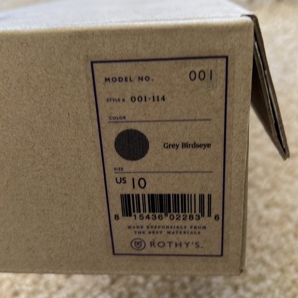 NWT Rothy’s Round-Toe Grey Birdseye - Picture 4 of 11